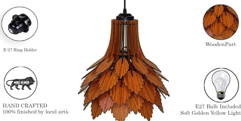 New leaf shuttle hanging light