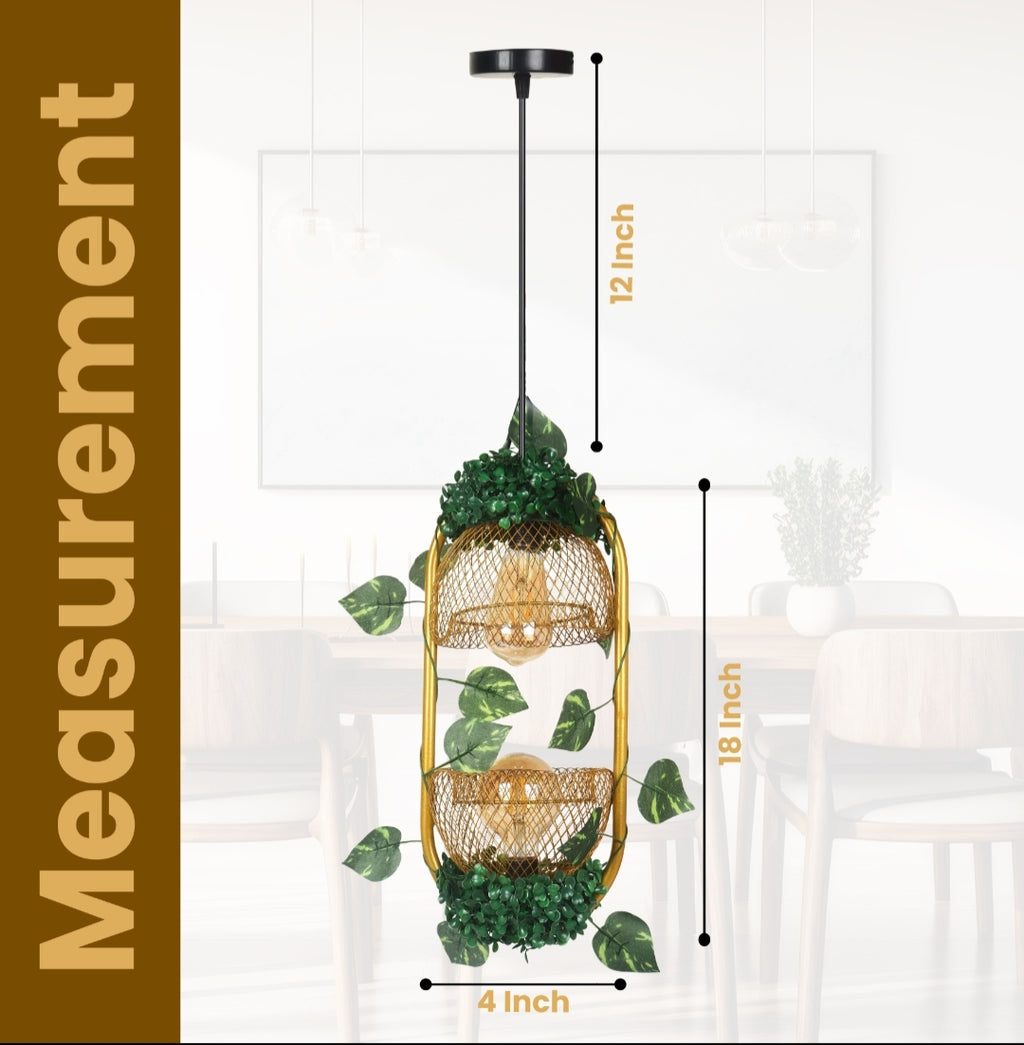 New Double Light Capsule Hanging Light Fixture Suitable for Home, Kitchen, Bedroom, Cafe, and Restaurant