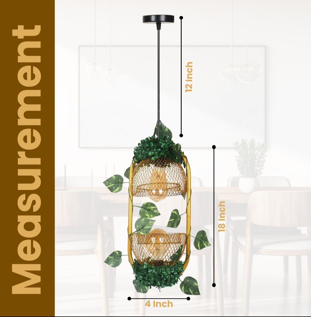 New Double Light Capsule Hanging Light Fixture Suitable for Home, Kitchen, Bedroom, Cafe, and Restaurant