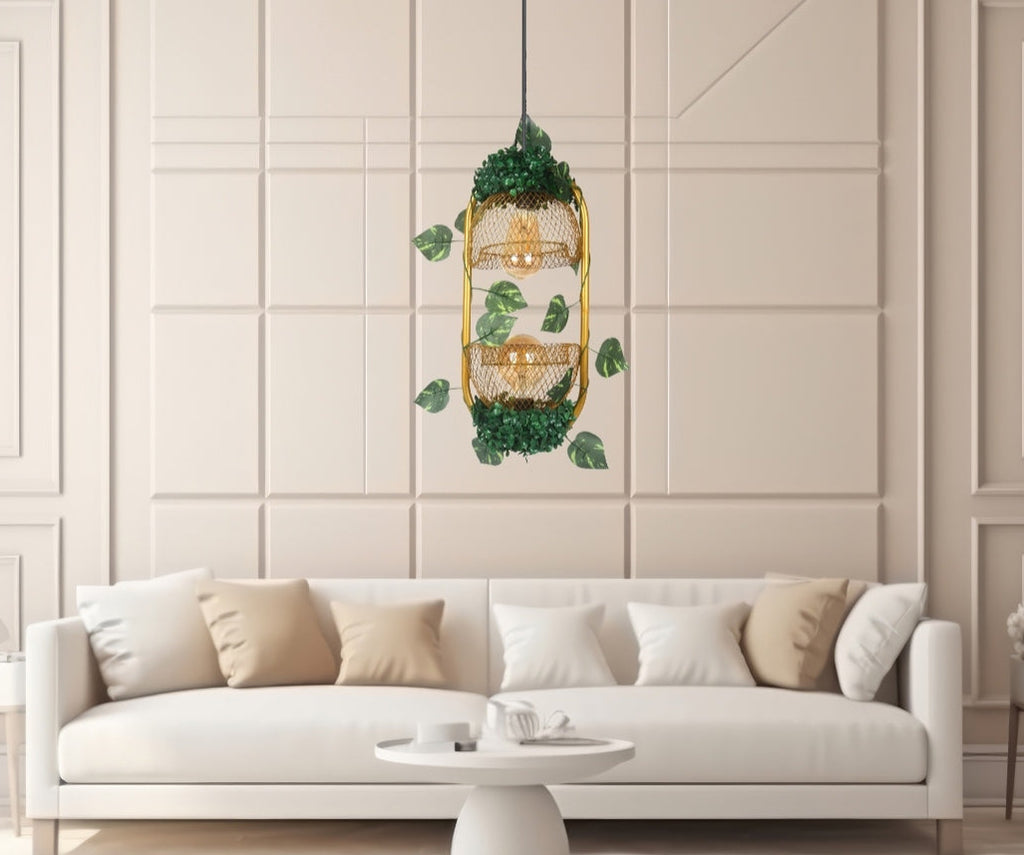 New Double Light Capsule Hanging Light Fixture Suitable for Home, Kitchen, Bedroom, Cafe, and Restaurant