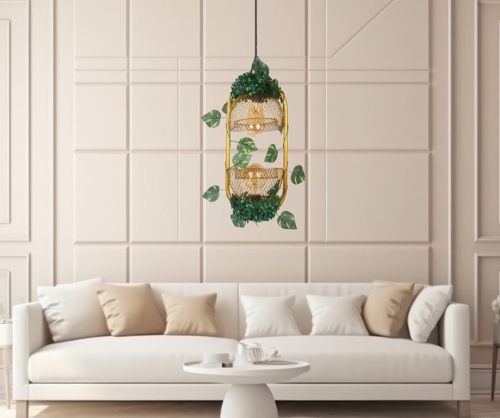 New Double Light Capsule Hanging Light Fixture Suitable for Home, Kitchen, Bedroom, Cafe, and Restaurant