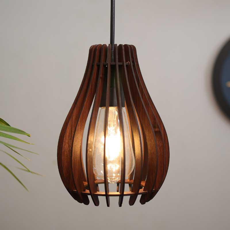 Rustic Papaya Shell Pendant