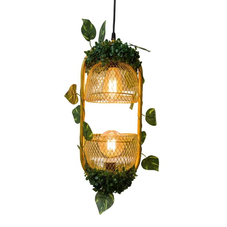 New Double Light Capsule Hanging Light Fixture Suitable for Home, Kitchen, Bedroom, Cafe, and Restaurant